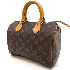 LOUIS VUITTON Speedy Monogram Boston Bag Handbag Brown
